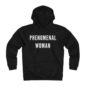 Phenomenal Woman Hoodie   - White Font - Shop Bed Head Society