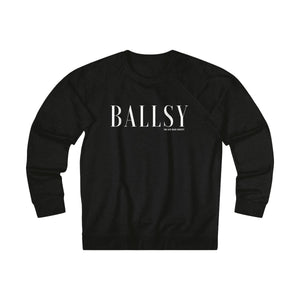 Ballsy Sweatshirt  - Black with White Print - Shop Bed Head Society